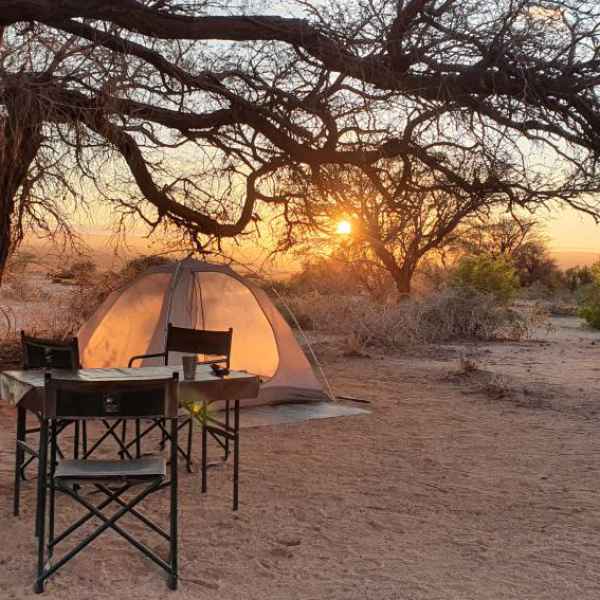 Wildes Camping im Damaraland