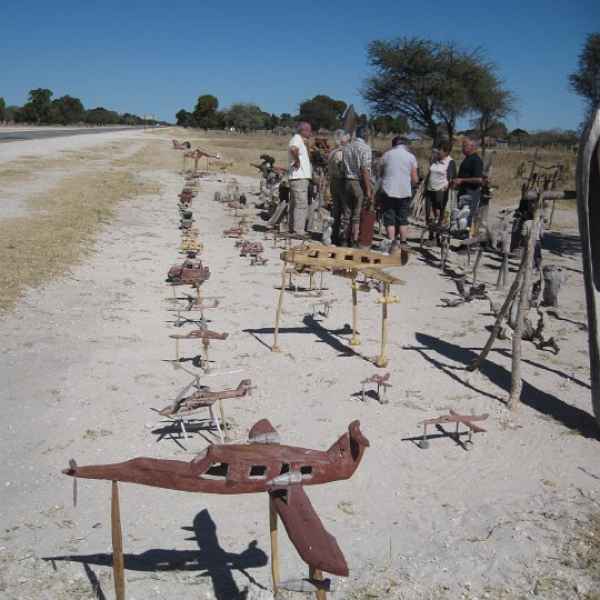 Souvenierstände im Kavango